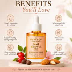 The Mani Pedi Essentials oil texture on skin demonstrating fast absorption benefit