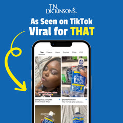T.N. Dickinson's applied to cheek demonstrating soothing refresh after cleansing