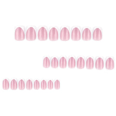 Tnampv hand applying a press-on nail illustrating quick at-home manicure convenience