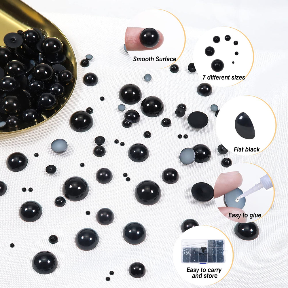 TOAOB layout showing labeled pearl sizes 2mm to 10mm for quick size selection