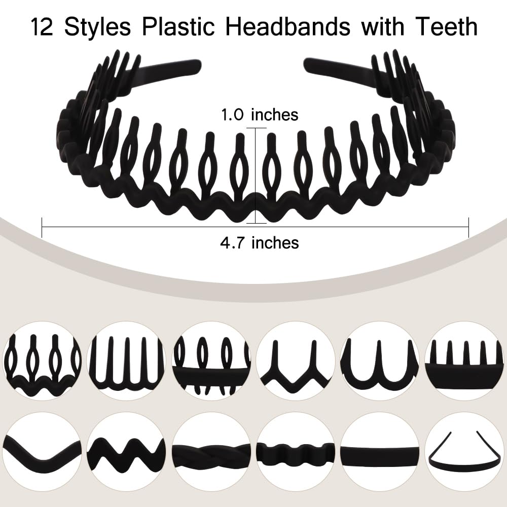 TOBATOBA product label close-up showing durable material and assorted headband designs for versatility