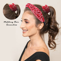 TOBATOBA headband beside a hand to show size and easy wearability