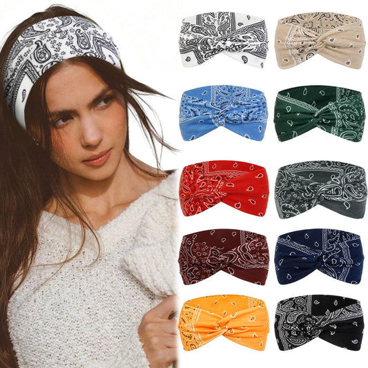 Tobeffect front view of ten headbands showing color variety and neat packaging for easy gifting