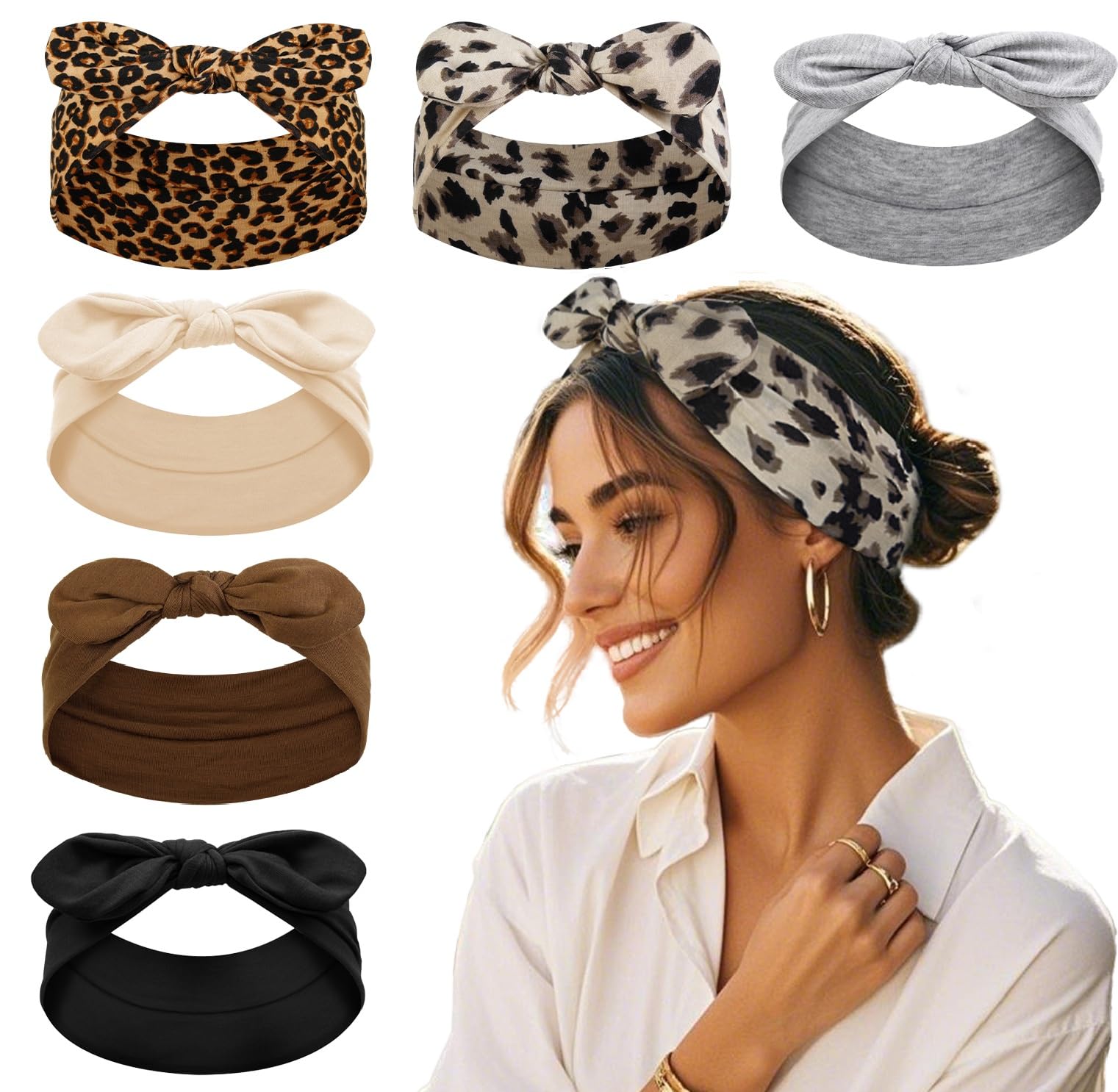 Tobeffect front packaging showing six colorful bow headbands and benefits