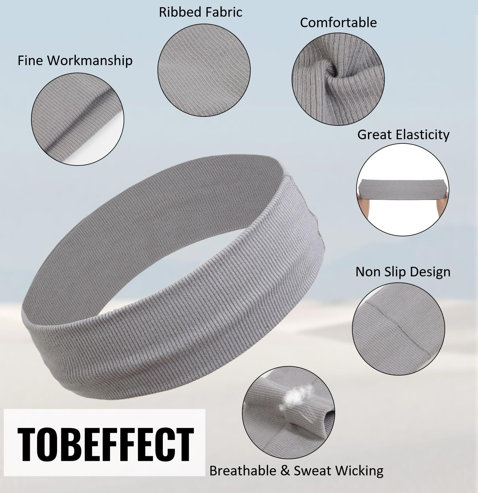 Tobeffect label and material tag highlighting fabric quality and care ease