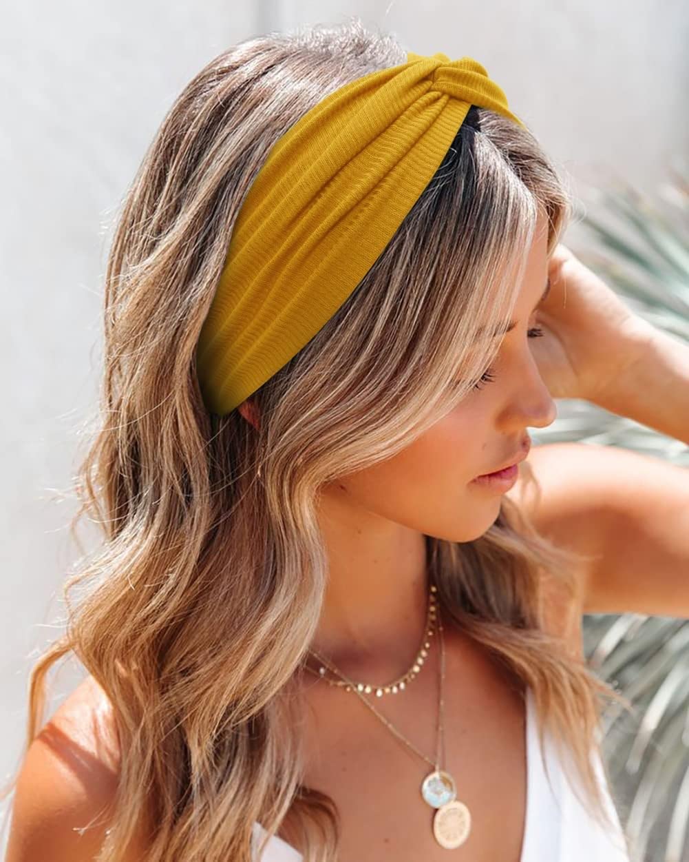 Tobeffect headband styled with casual outfit adding retro flair