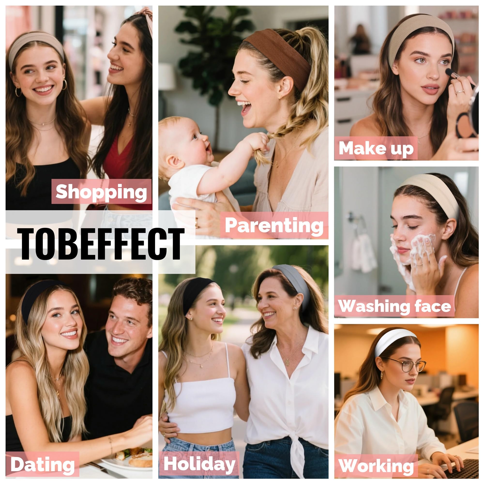 Tobeffect headband styled in street outfit adding fashionable color pop