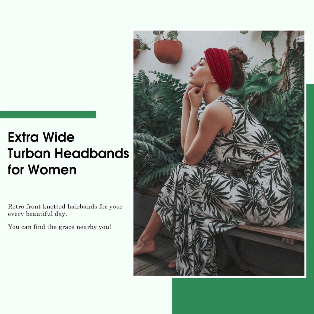 Tobeffect model wearing headband to show how it styles hair and keeps hair away during daily wear