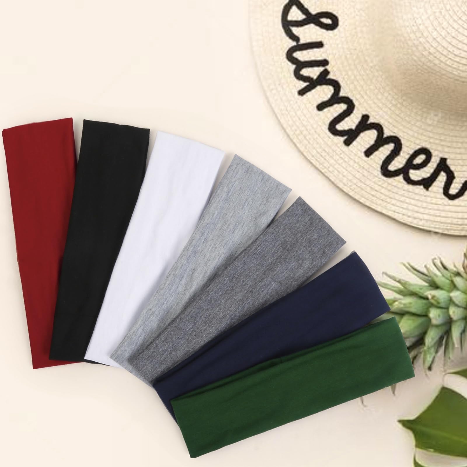 Tobeffect headband held in hand to show scale and comfortable stretch fit benefit