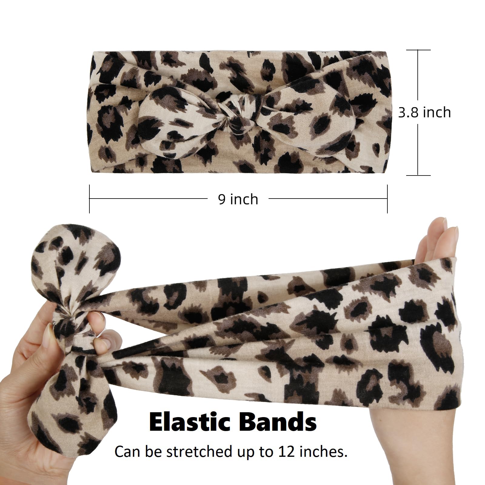 Tobeffect headband next to ruler showing 9-inch length and full coverage