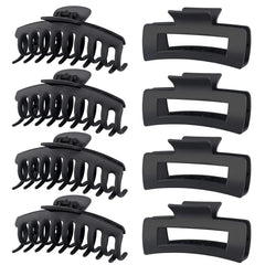 TOCESS front view of eight black jumbo clips showing secure set benefits