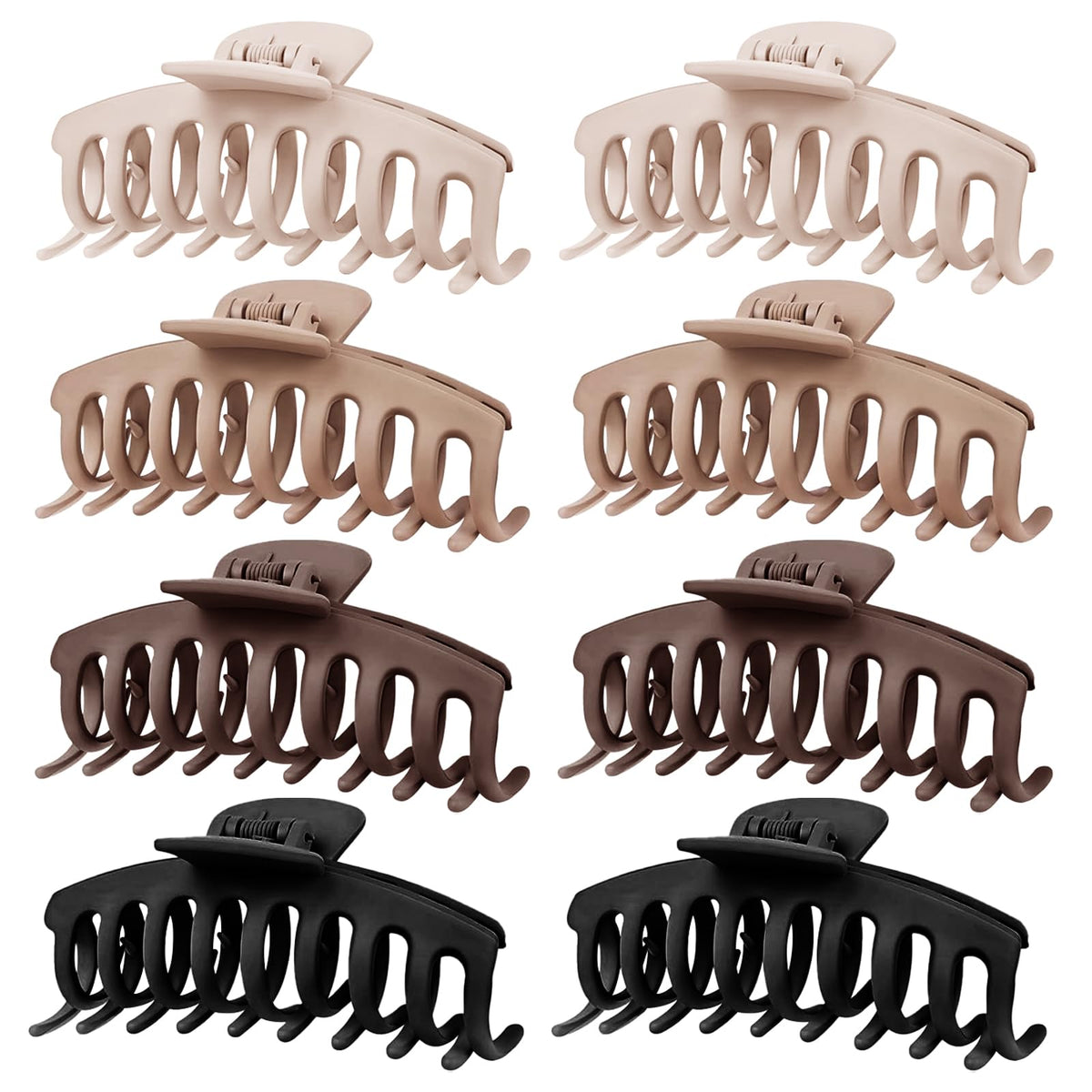 TOCESS front packaging showing 8 matte neutral clips, convenient gift-ready set