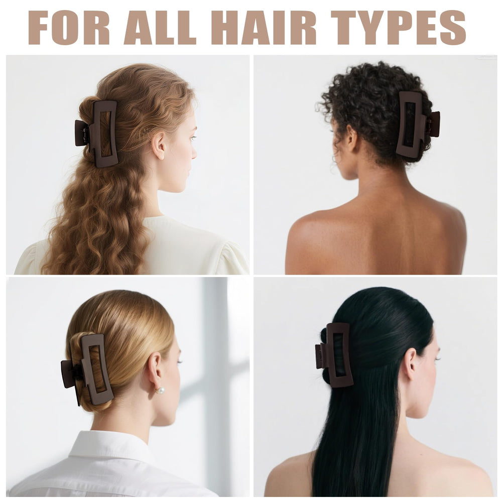 TOCESS half-up style on short hair illustrating gentle grip without pulling benefit