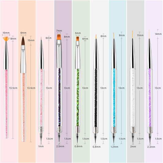 TOCOLES color-coded acrylic handles close-up for quick selection and comfortable grip