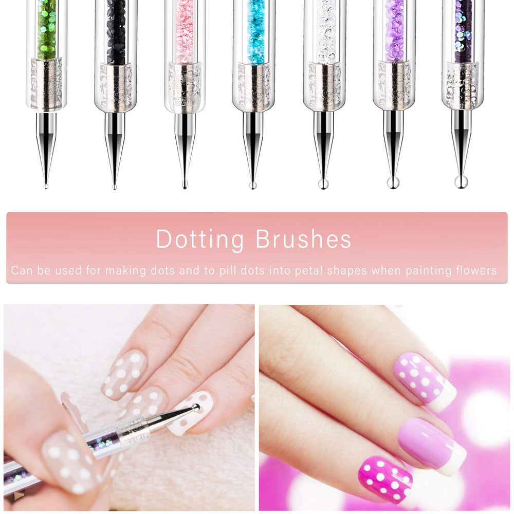 TOCOLES dotting pens making uniform dots to speed up decorative nail patterns