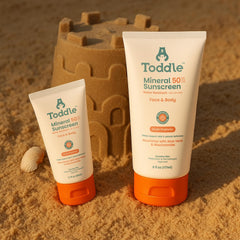 Toddle two sizes side-by-side showing travel and full-size options