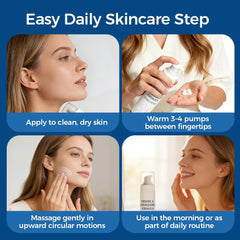 TOGOLIUN application on face and neck showing uplift and blending