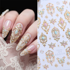 TOGZOM application with tweezers placing a gem sticker on nail for precise positioning - easy use