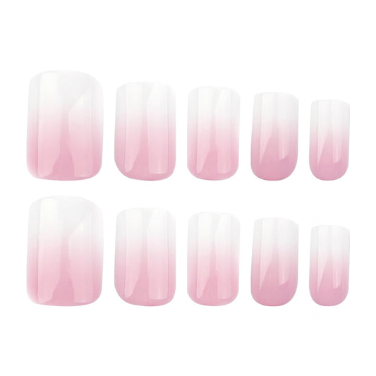 TOGZOM close-up of pink-to-white ombre finish highlighting glossy look