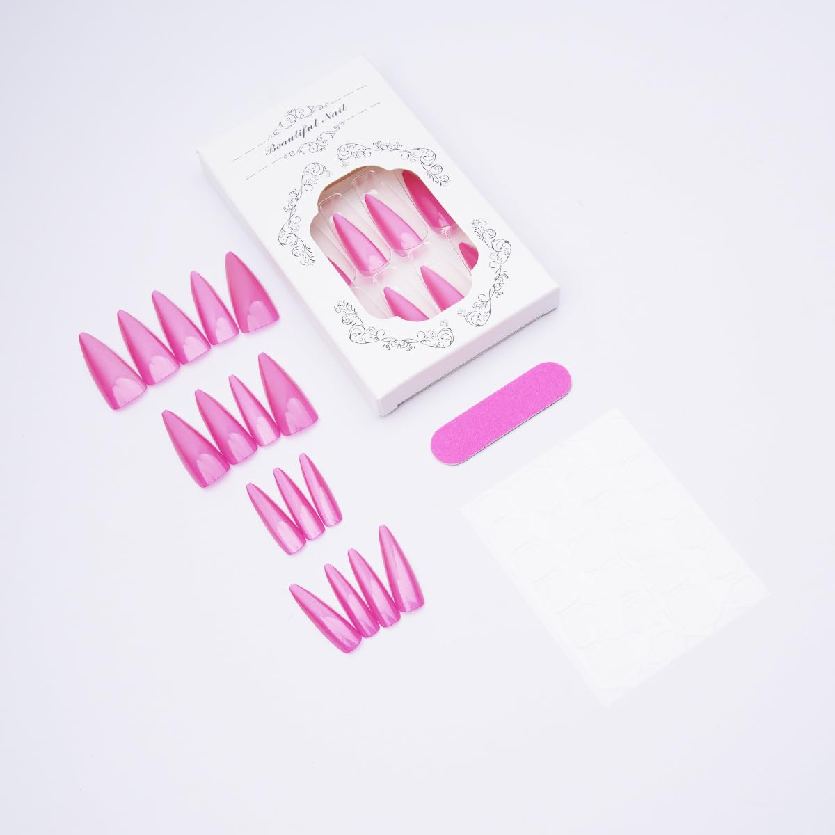 TOGZOM kit contents with jelly stickers, file and stick, provides everything needed