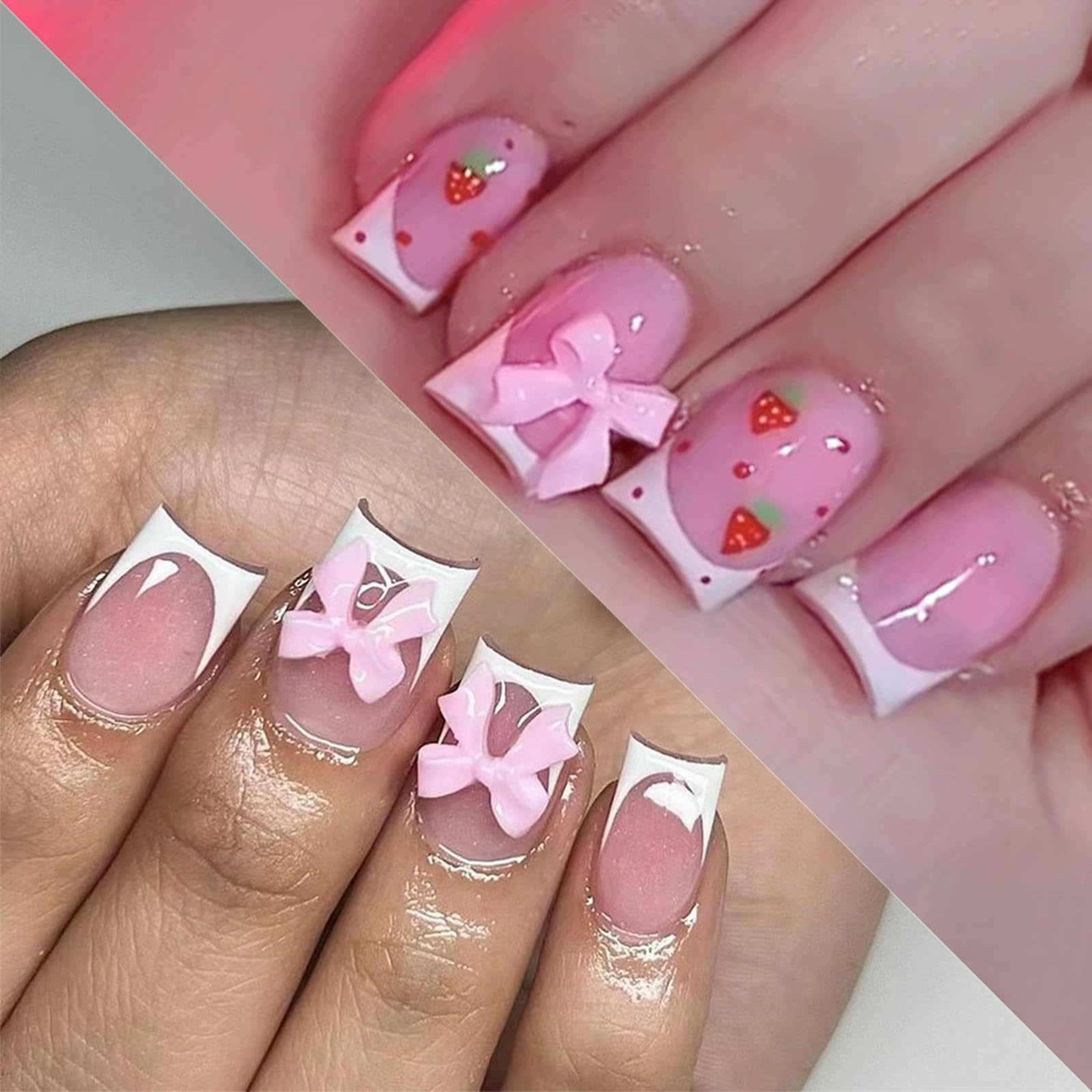 TOGZOM front packaging showing 48-piece press-on set for fast manicures