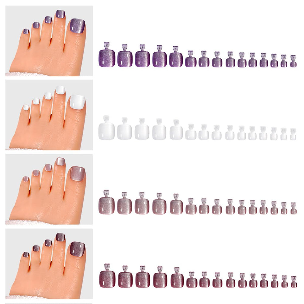TOGZOM glue, adhesive tabs and files arranged for quick application
