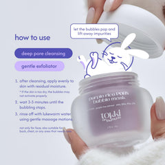 tokki on the moon applied to back and chest demonstrating multi-area use