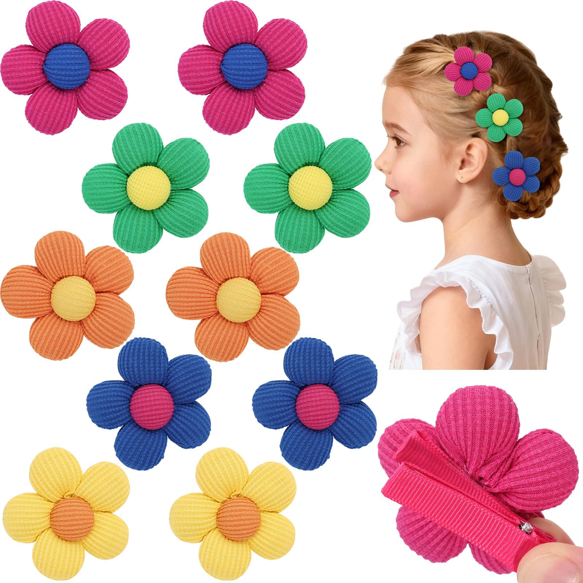 TOKUFAGU front view of ten colorful bows showing set variety and convenience
