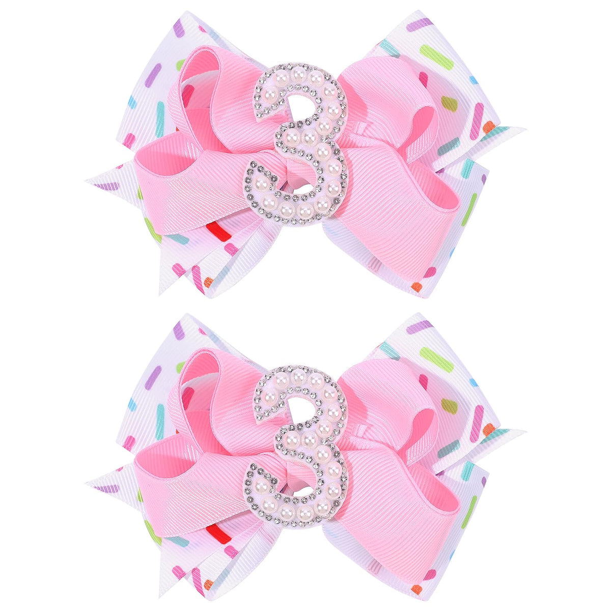 TOKUFAGU front view showing two pink birthday bows, ideal for photos