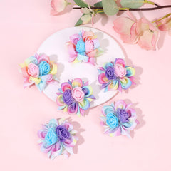 TOKUFAGU child wearing bows at a party, colorful outfit accent