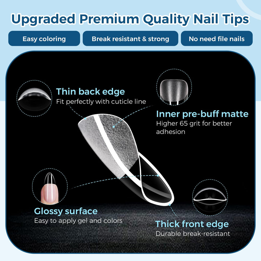 TOMICCA close-up of 65-grit matte inner surface for stronger adhesion