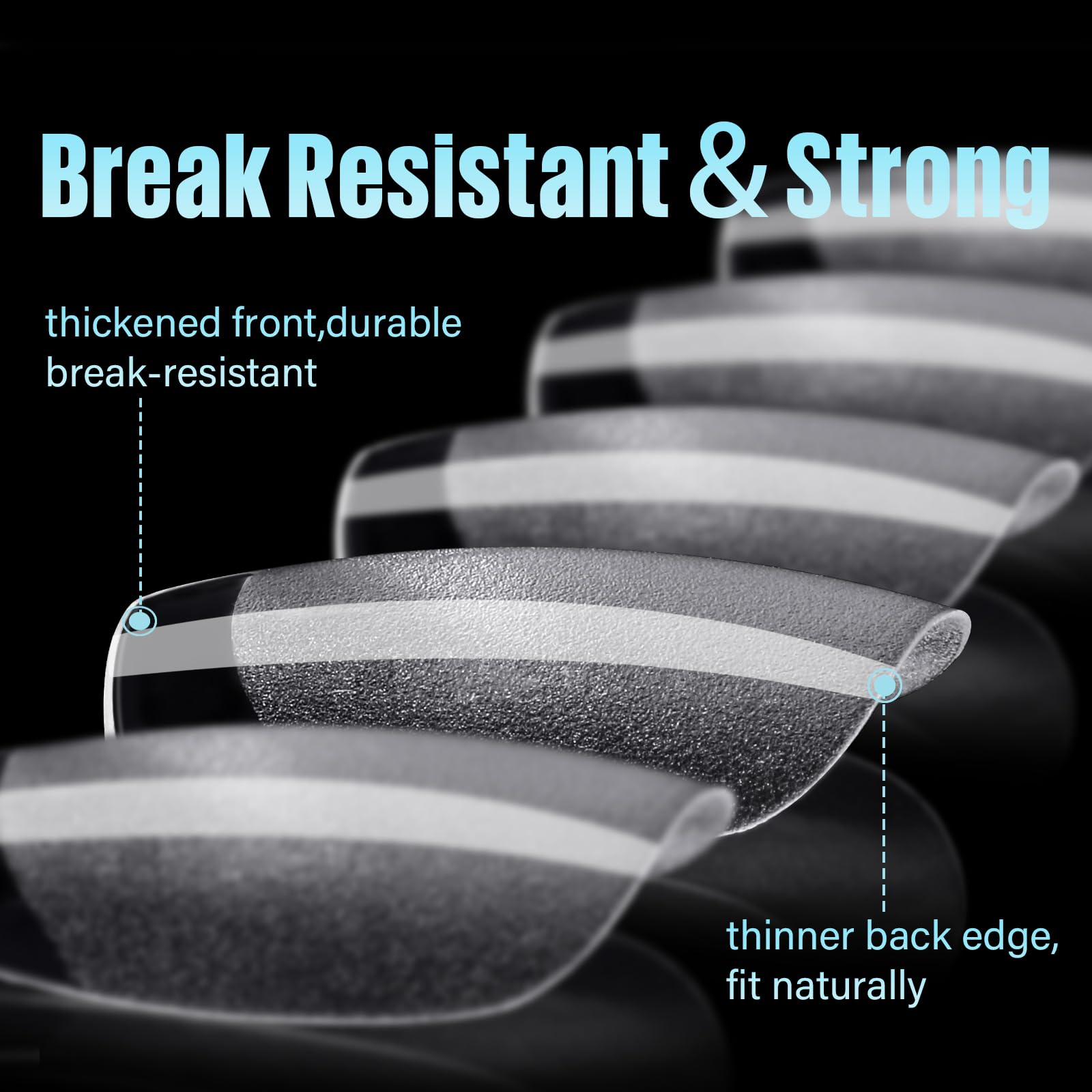 TOMICCA application with glue demonstrating secure adhesion benefit