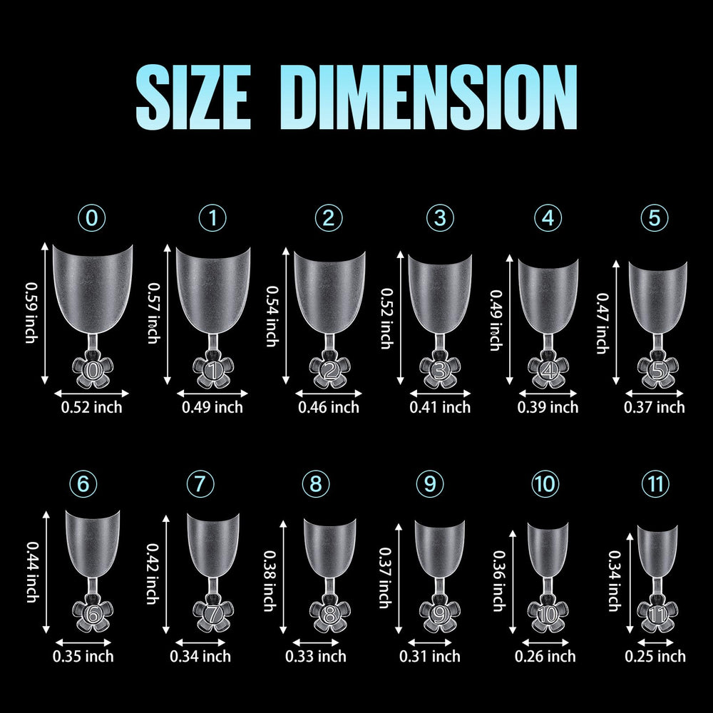 TOMICCA box contents arranged to show 12 sizes and quantity