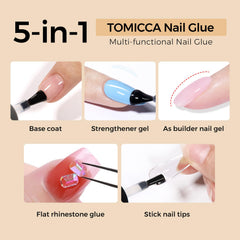 TOMICCA brush applicator close-up for precise, mess-free placement