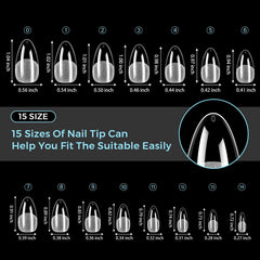 TOMICCA clear ABS tip texture close-up showing smooth surface for even polish and adhesion