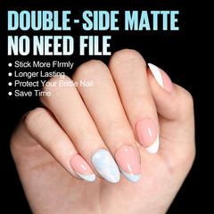 TOMICCA close-up of double-sided matte texture for instant adhesion