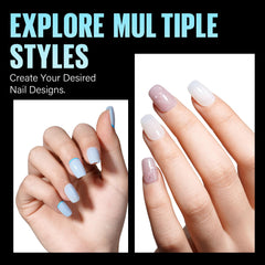 TOMICCA tips beside a finger for scale highlighting natural-length fit