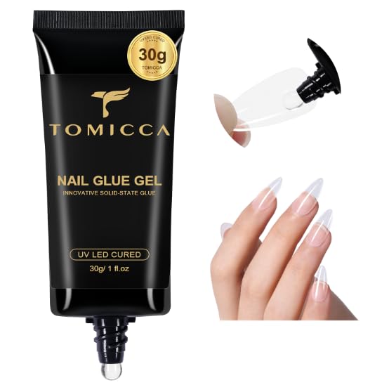 TOMICCA front bottle 30g showing label and clear gel for long-lasting hold