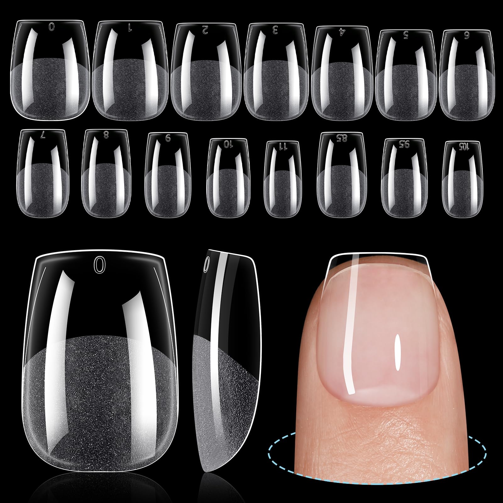 TOMICCA front packaging showing 240-piece set and 15 sizes benefit quick selection