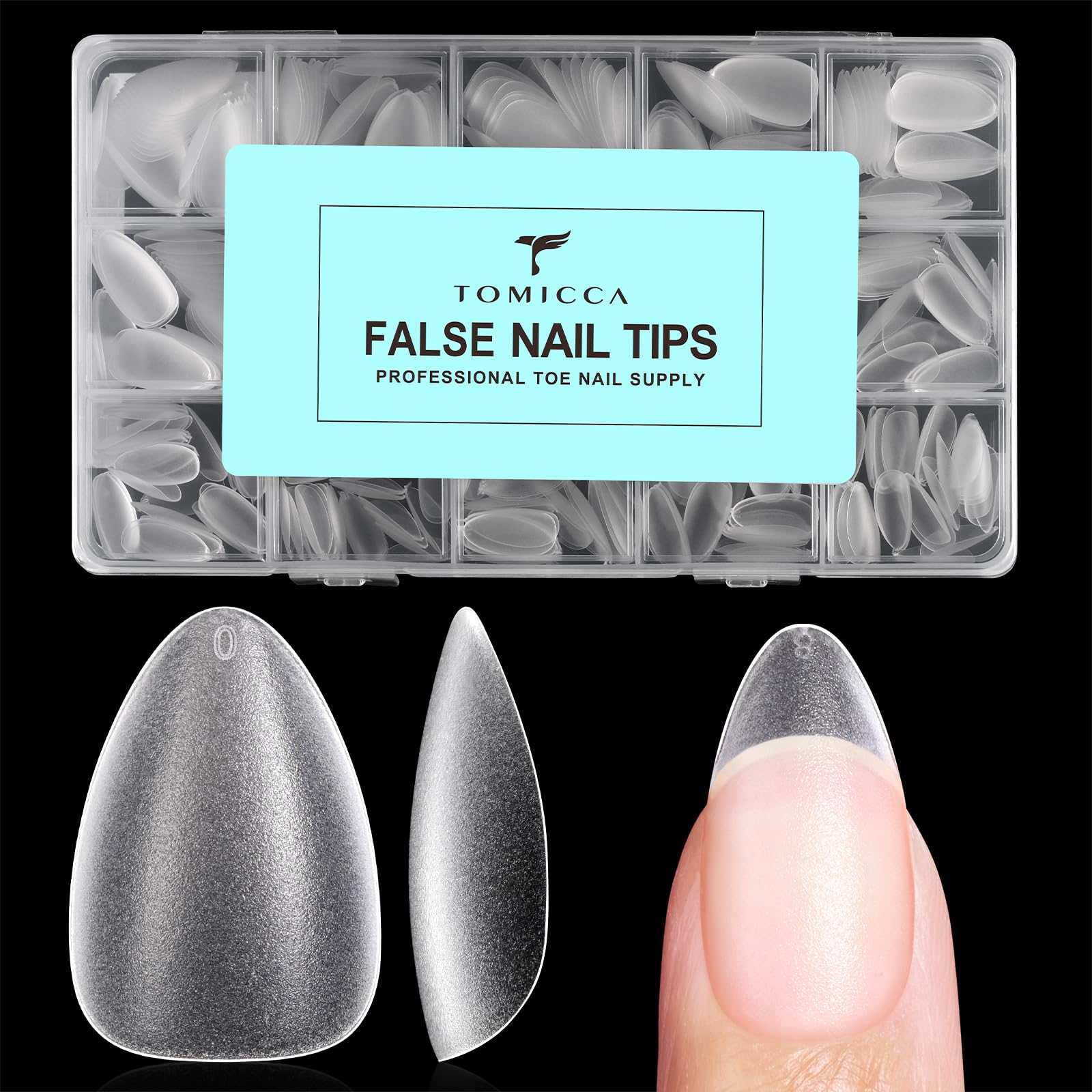 TOMICCA front packaging showing full 450-piece kit and sizes for easy prep