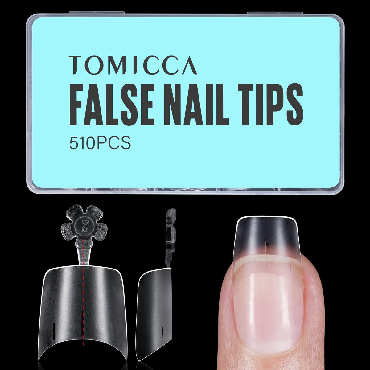 TOMICCA front packaging showing 510-piece kit and variety, convenient supply
