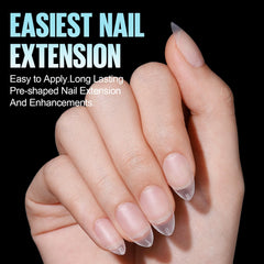 TOMICCA nails being applied at home demonstrating quick DIY results