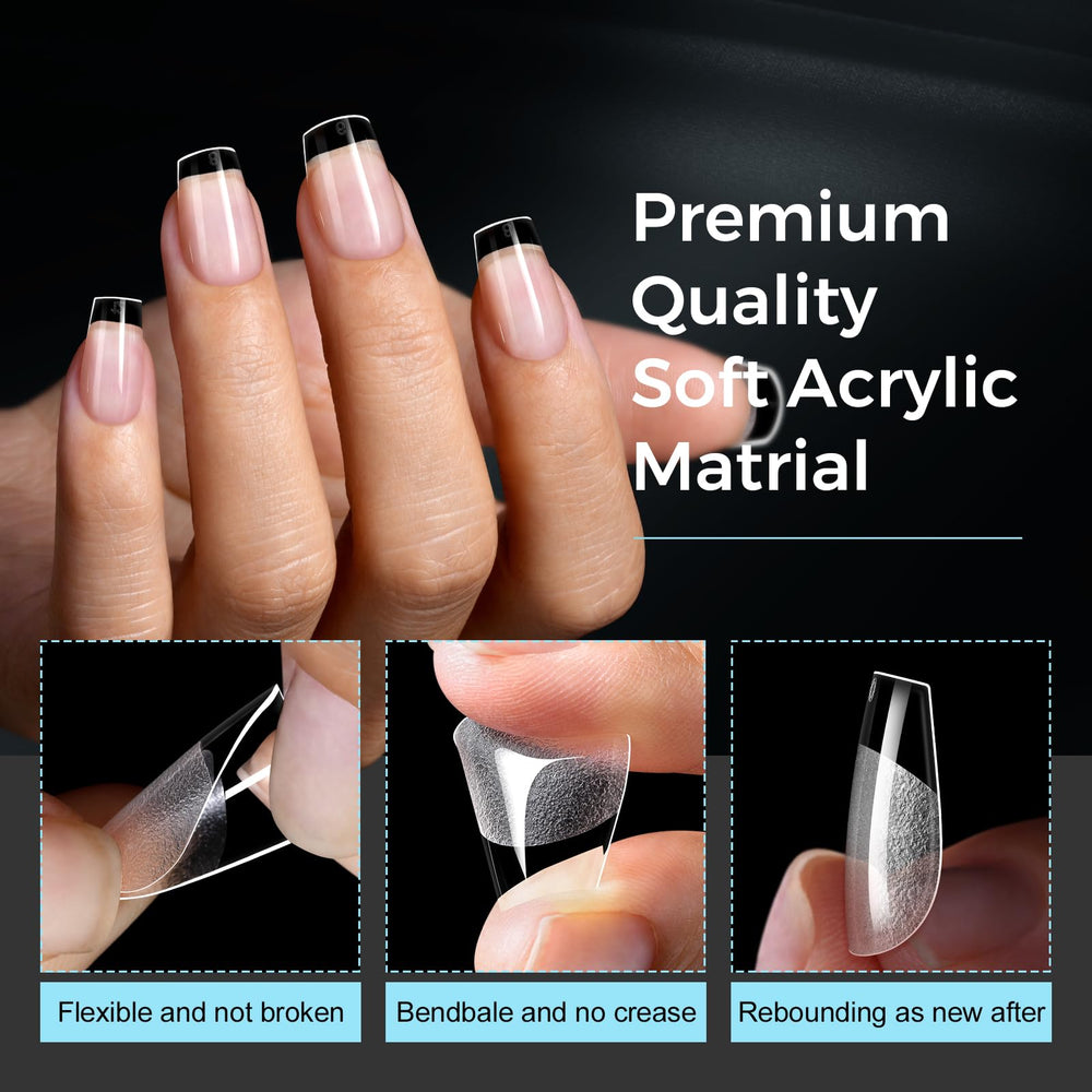TOMICCA in-use application with glue showing quick, easy press-on benefit