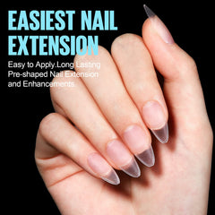 TOMICCA close-up of pre-shaped tip highlighting smooth edge for easy application