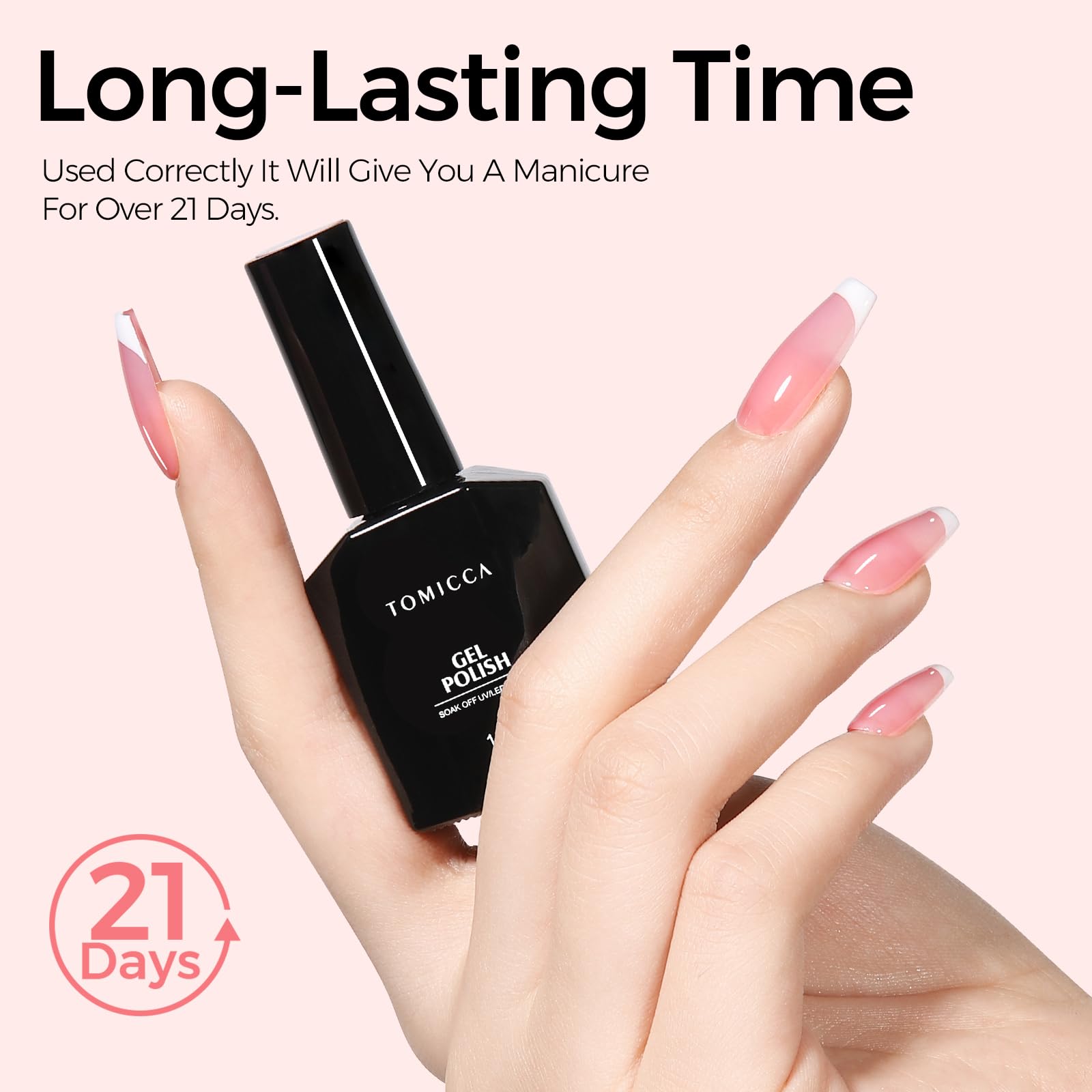TOMICCA 15ml bottle next to a coin showing compact size and travel-friendly benefit