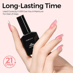 TOMICCA 15ml bottle next to a coin showing compact size and travel-friendly benefit
