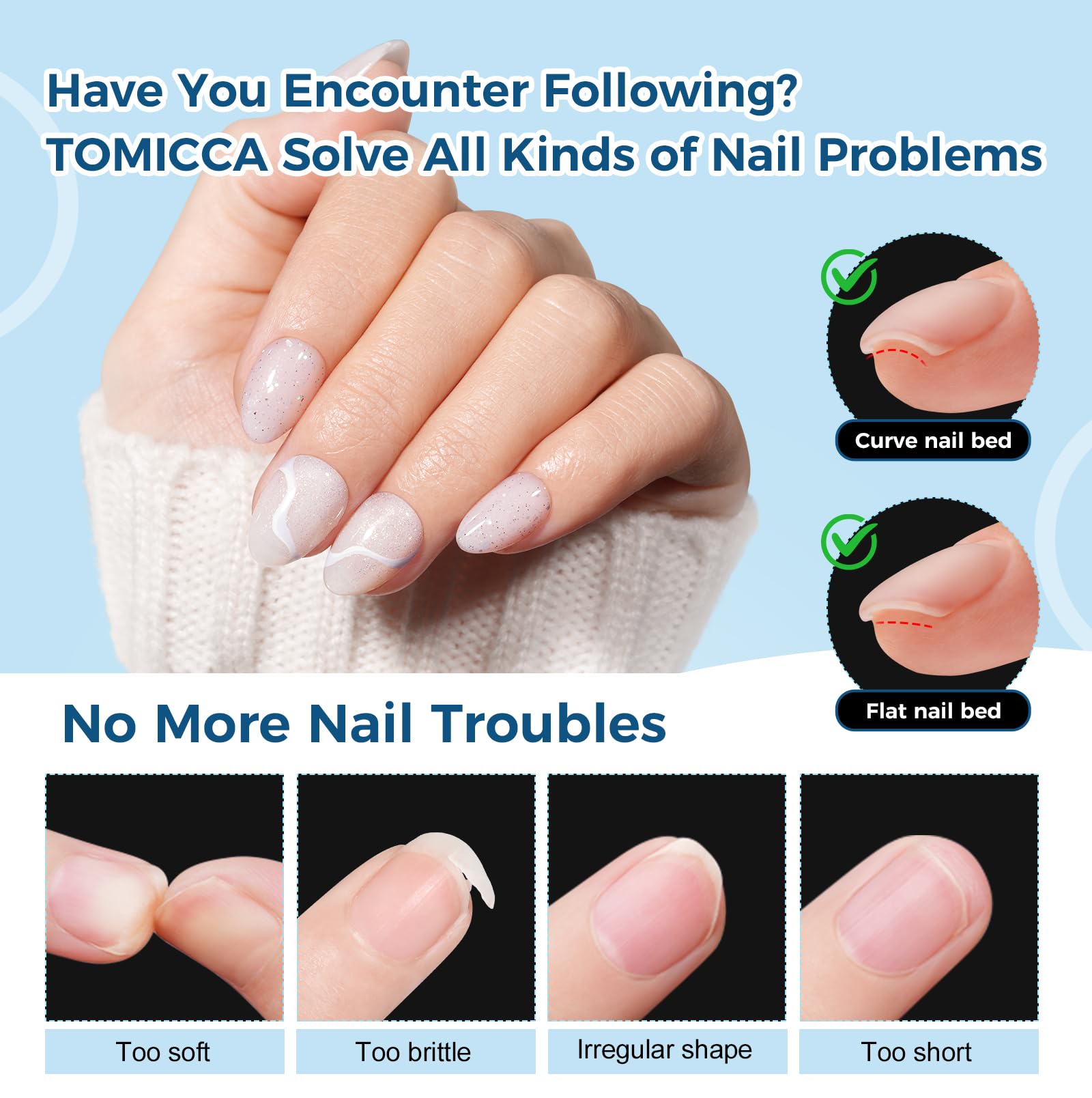 TOMICCA hand scale comparison illustrating fit and daily-wear practicality