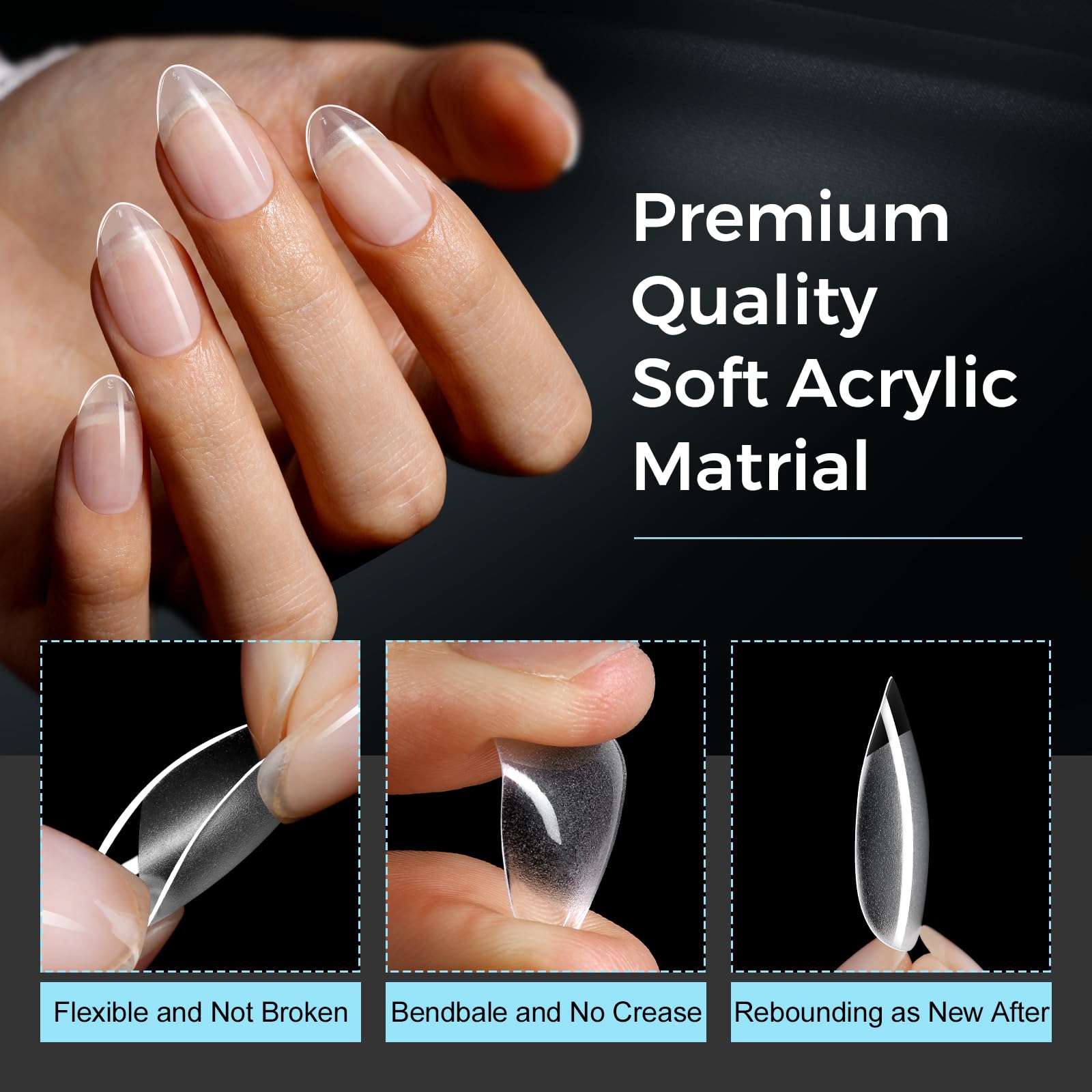 TOMICCA size chart with sample tips to help pick the right fit
