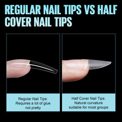 TOMICCA labeled size chart across tips, quick size-matching benefit