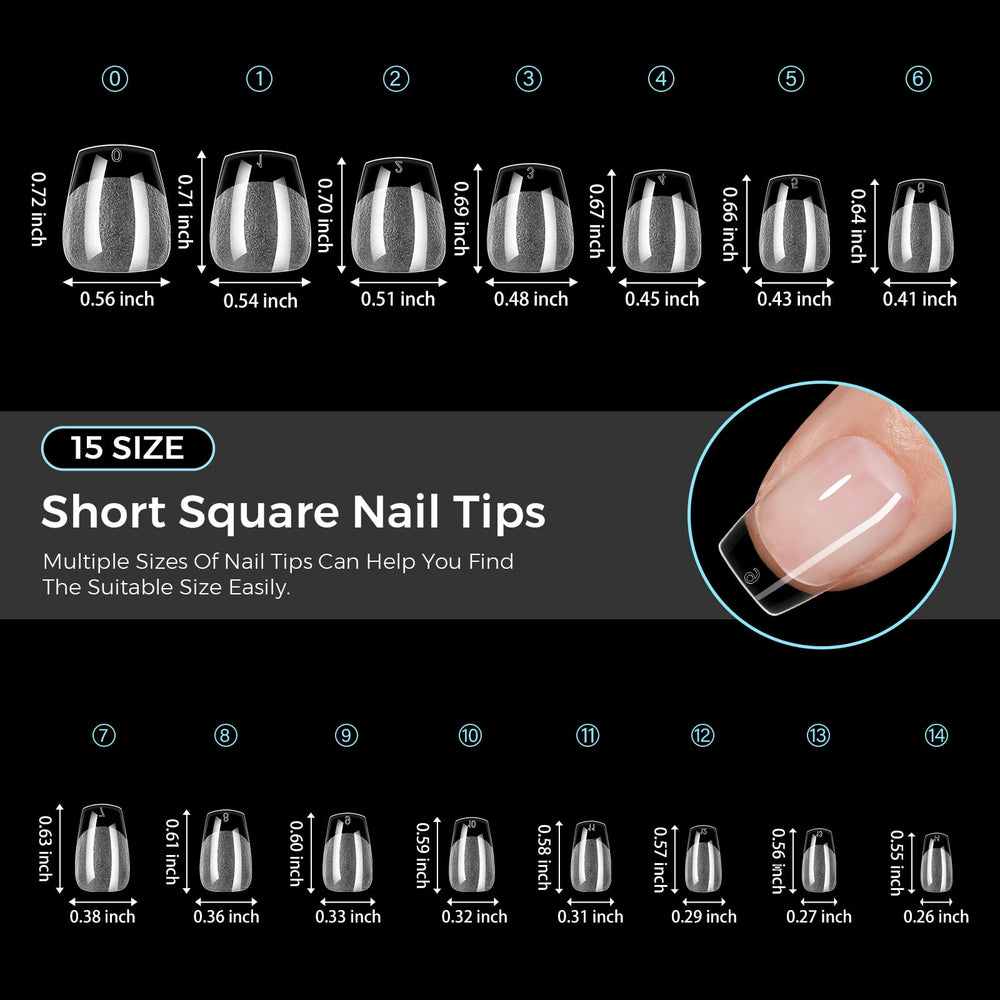 TOMICCA numbered trays with 15 sizes for fast, accurate nail matching